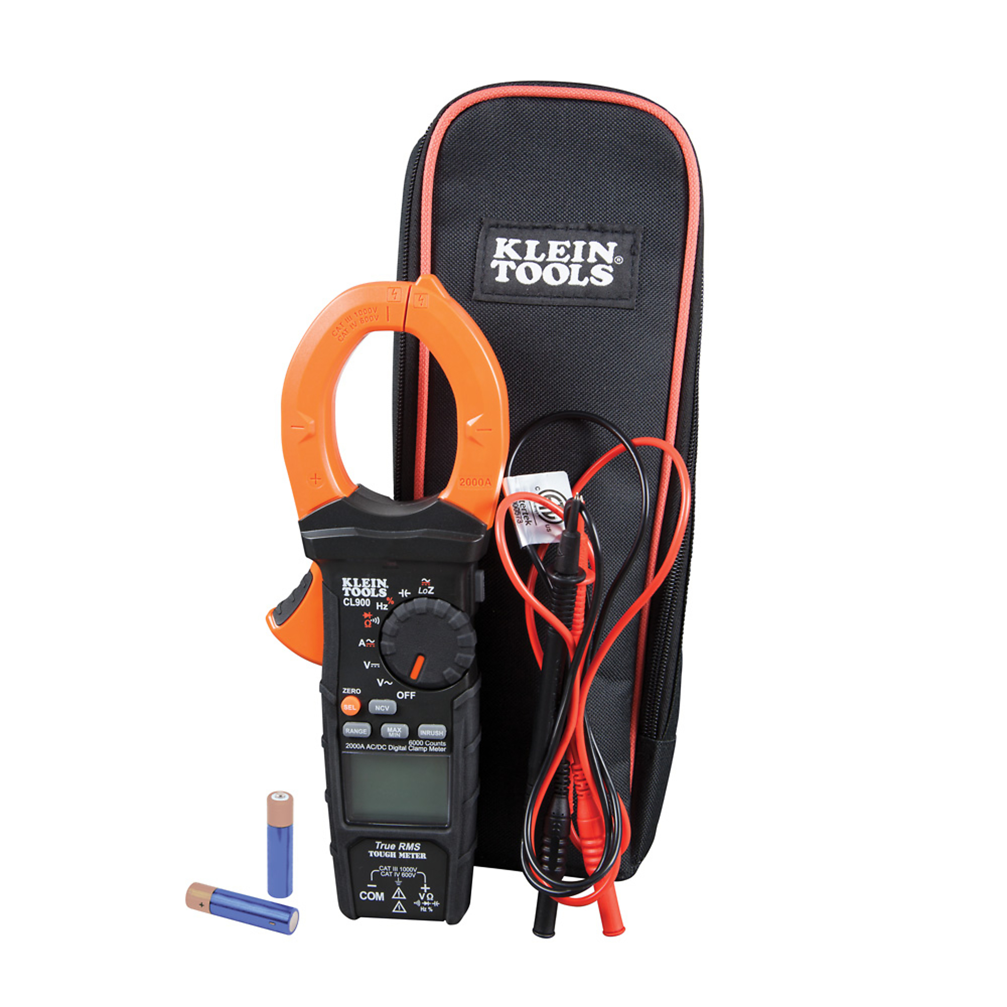 Klein Tools, Digital Clamp Meter, AC Auto-Range TRMS, Model# CL900